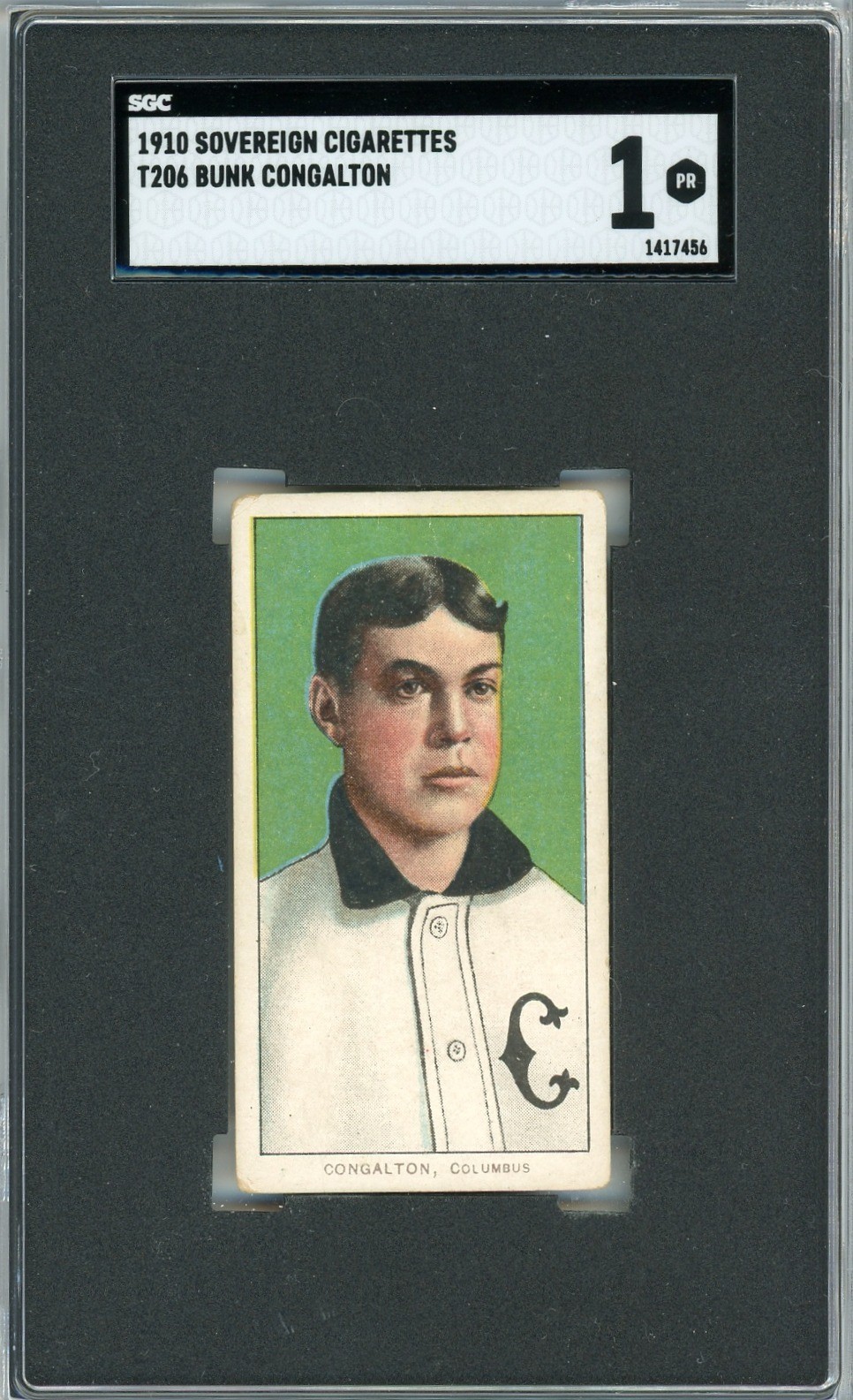 T206 1910 BUNK CONGALTON - SOVEREIGN BACK - SGC 1