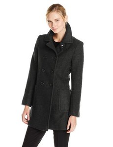 black boucle coat