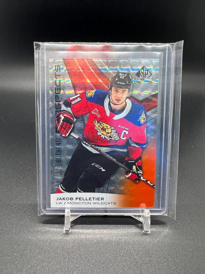 2019-20 SP Game Used CHL #6 Jakob Pelletier/10* /199 Autographs Moncton Wildcats - Image 3 of 4