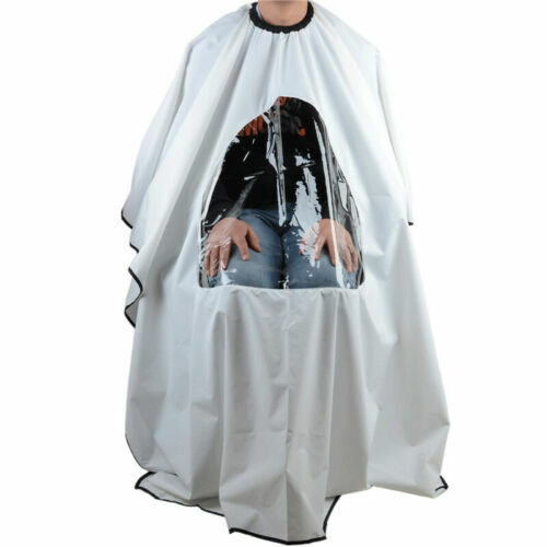 Hair Cutting Cape Salon Hairdressing Barber Cloth Hairdresser Viewing Window - Picture 5 of 17