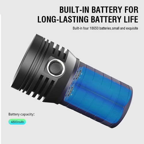 Super Bright Tactical LED Super Bright Flashlight Powerful Camping Lamp Torch - Picture 12 of 12