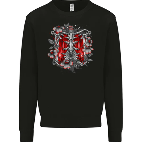 Gothic Rib Cage Skelett Totenkopf Goth Fantasy Herren Damen Kinder Unisex - Bild 63 von 102