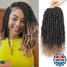 Alicoco Passion Twist Crochet Hair 12 Inch Passion Twist Hair Pre Looped 8 Pa