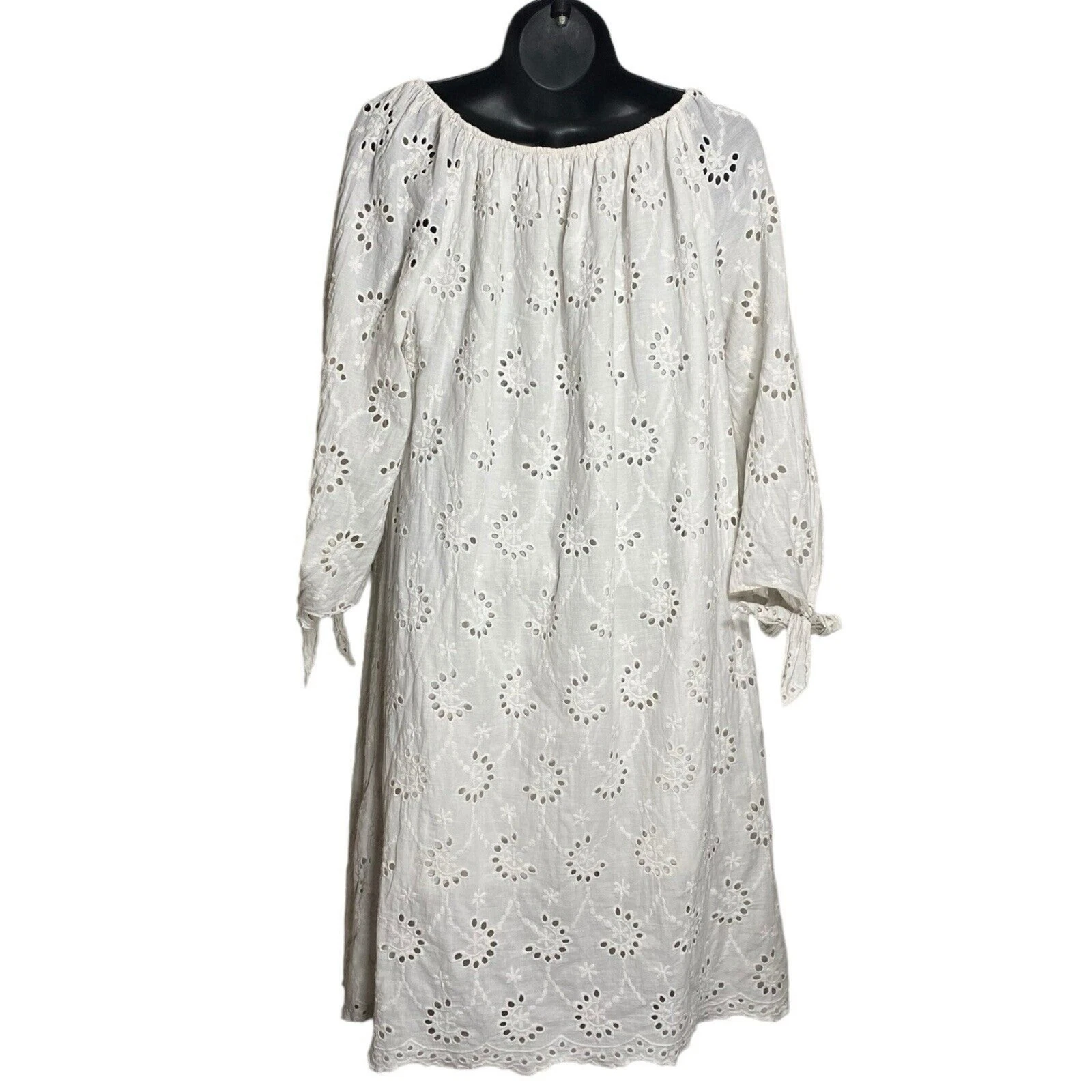 VALENTINO Valentina Naldi Abito Donna Medio Occhiello Romantico Bianco Boho Femminile Italia