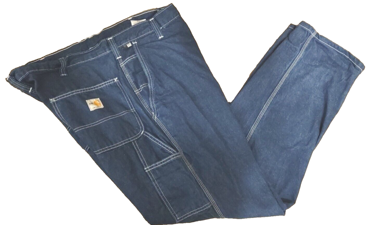 Carhartt Flame Resistant 290-83 Men's 26X28 Carpenter Blue Jean Carhartt Flame Resistant 290-83 Men's 26X28 Carpenter Blue Jean