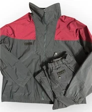 Vtg Columbia 90’s Windbreaker Suit Jacket & Pants Nylon Pants Size S Coat XL
