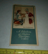 Vintage 1920s Rumford Chemical Works Baking Powder Advertising Recipes 