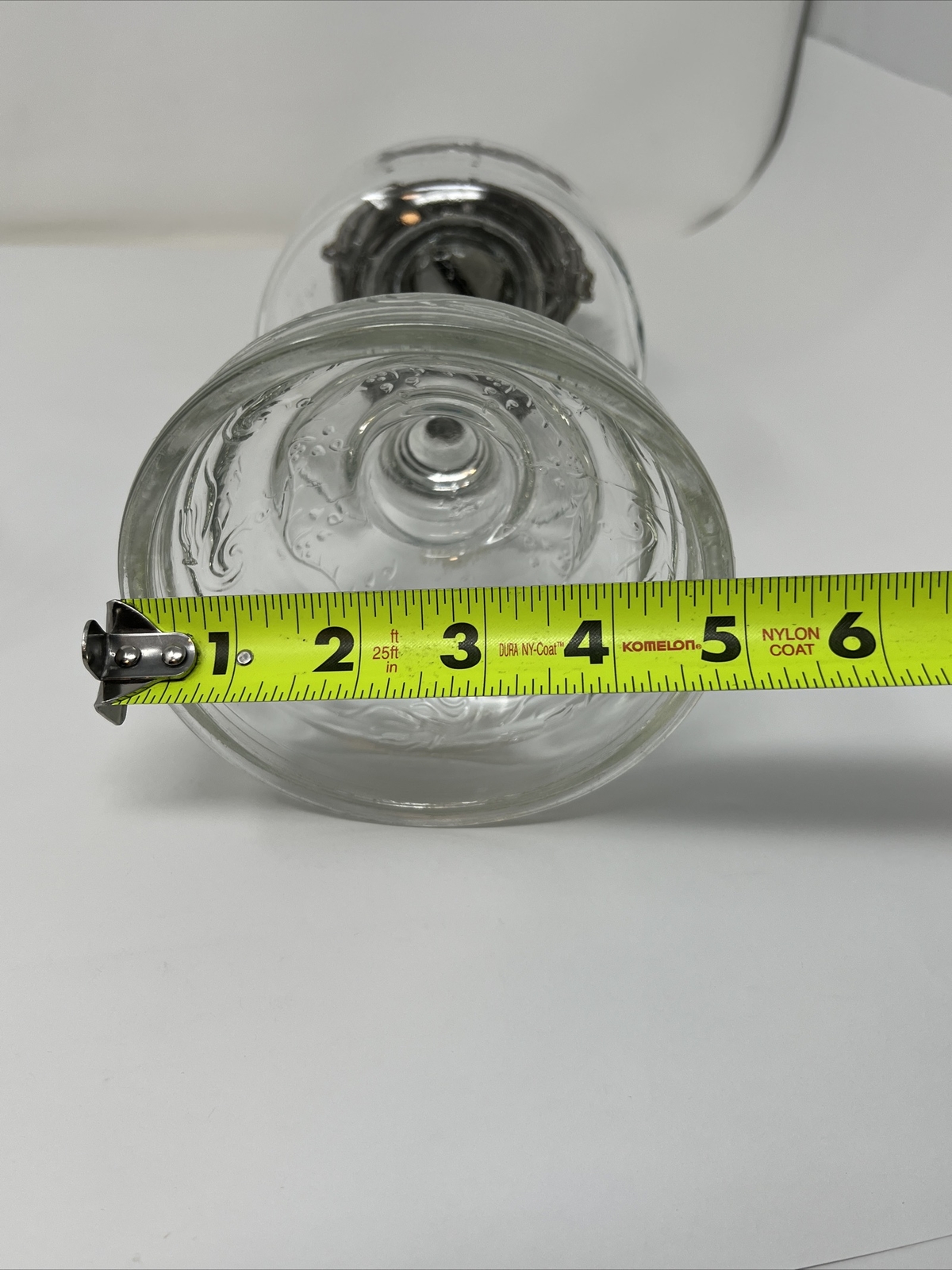 VINTAGE Clear Glass Table Oil Kerosene Lamp EAGLE P&A Burner NICE!! eBay