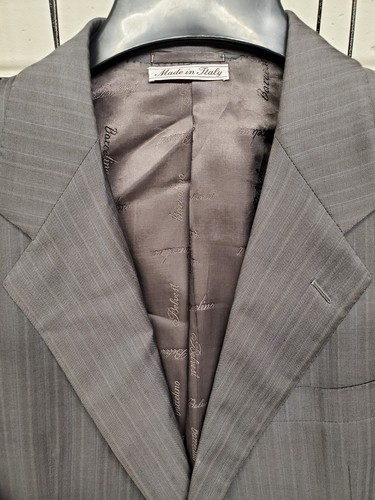 Belvest Made in Italy Jacket Striped Herringbone 40S Super 140's Wool - Picture 2 of 9