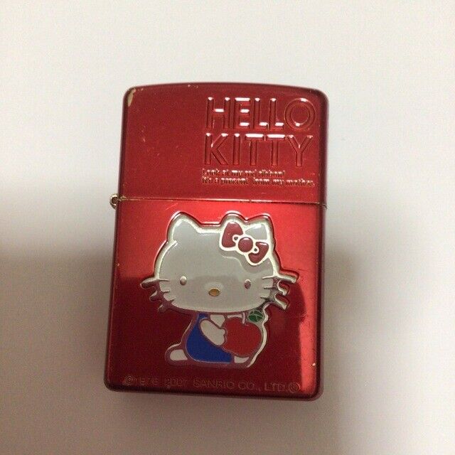 Sanrio zippo Hello Kitty Oil Lighter Limited Rare 2007 Retro Vintage Japan