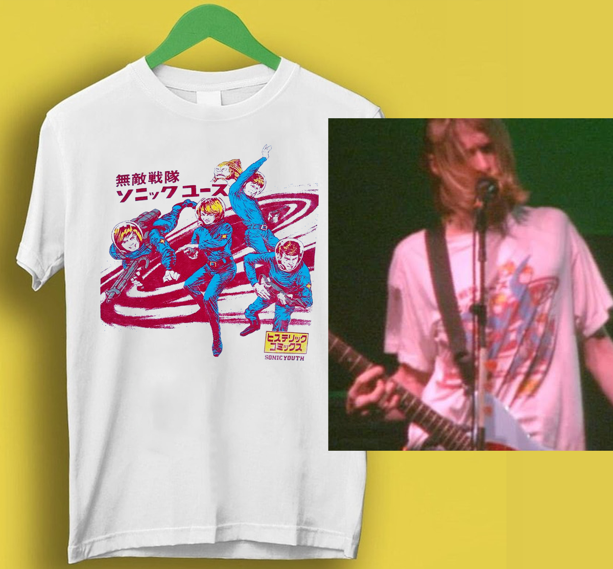 Sonic you th japan as worn by Kurt Cobain, Unisex Shirt | eBay