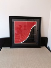 A-1 b PICTURE FRAME ART OF JAPANESE FABRIC CUSTOM 36  x 36  LIQUIDATION SALE