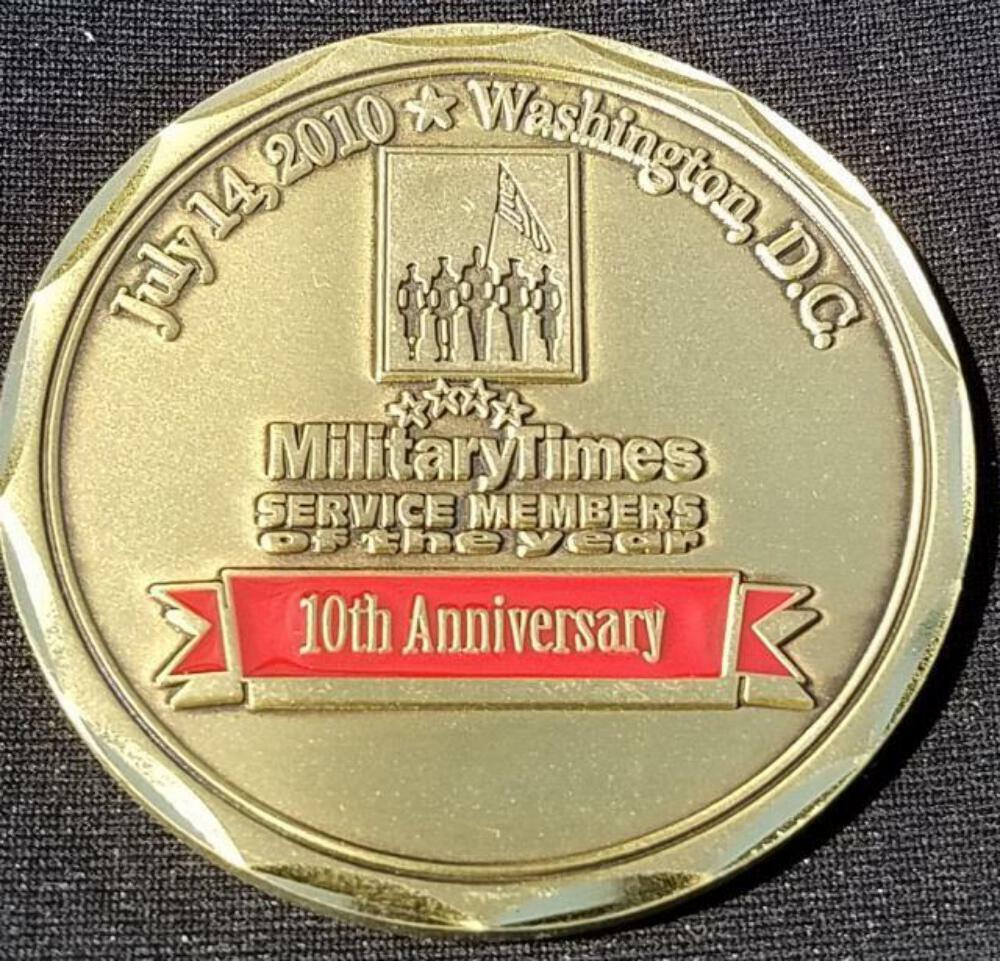 Military Times 10th Anniversary Custom Challenge Coin