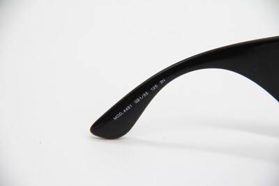 NEW VE4451 GB1/55 BLACK BLUE OVERSIZED SHIELD SUNGLASSES  display picture 1