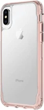Griffin Survivor Clear Protective Case for iPhone X XS Rose Gold Gold