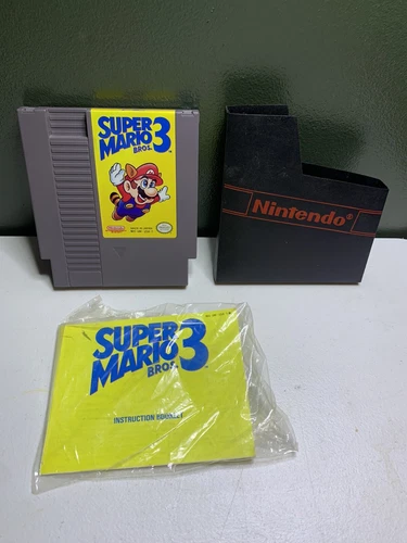 Super Mario Bros. 3 (Nintendo Entertainment System, 1990) With Booklet And