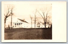 RPPC Trees Field Home USA Northeast Postcard, F14