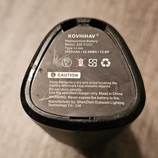 KOVHIHAV 12V 2000mAh 24Wh Replacement Battery Model 320 11221