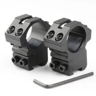 2PCs Scope Mounts 25.4mm 1" Rings Dovetail Mount 11mm Rail For .22 cal