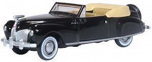 Oxford Diecast 87LC41006 Lincoln Continental 1941 Black/Tan HO Gauge
