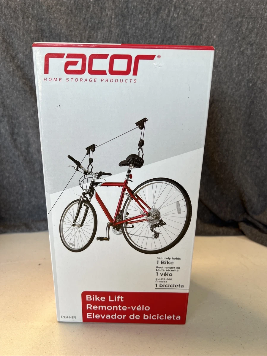 Racor Ceiling Mount Bike Lift PBH 1R Holds One Bike New In Opened Box