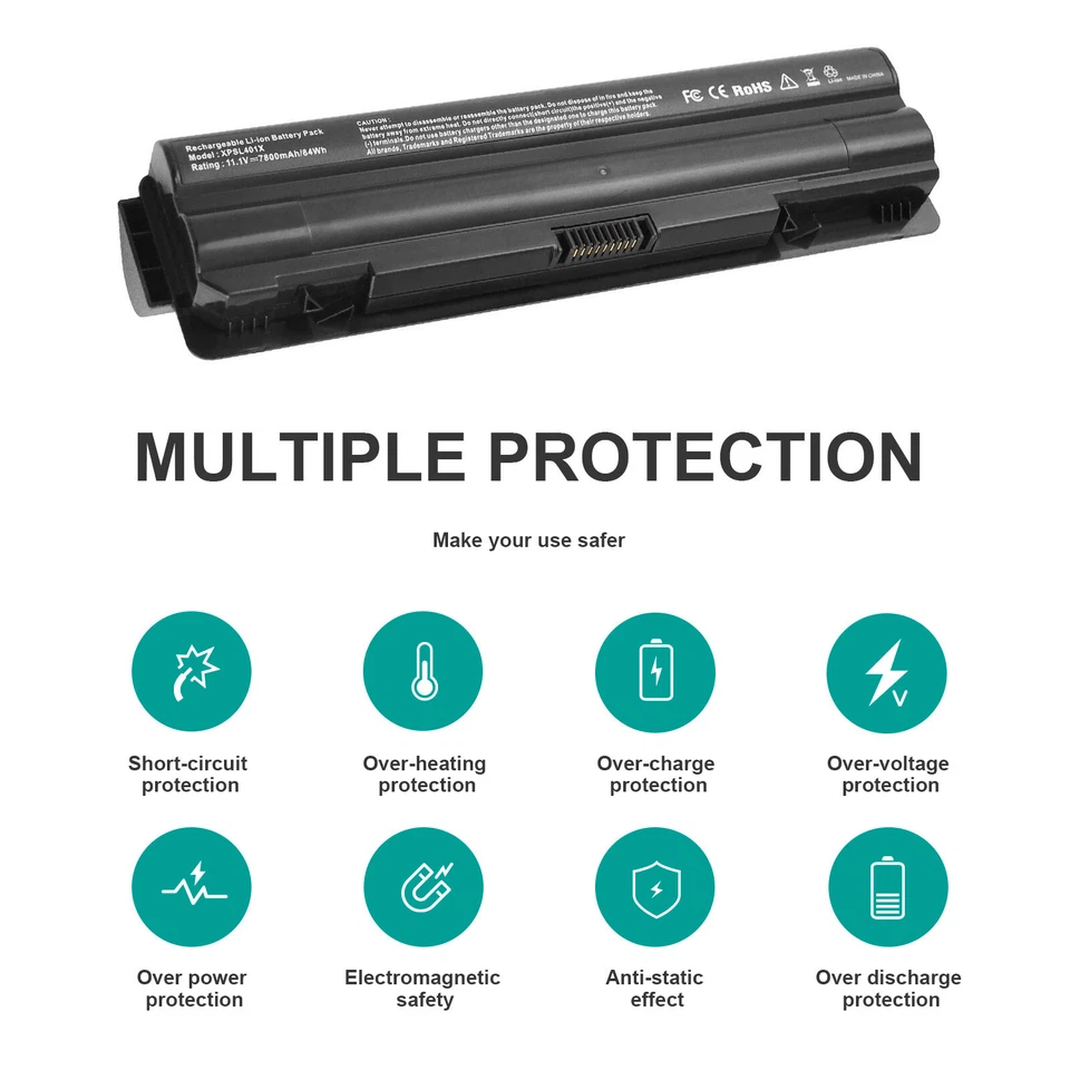 Battery For Dell XPS 14 L401X 15 L501X XPS L502X P12G P12G001 P11F R4CN5 6/9CELL - Image 3 of 4