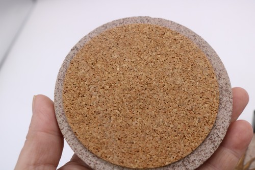 Set of 3 Stone Celestial Sun Coasters & Holder - Foto 3 di 6