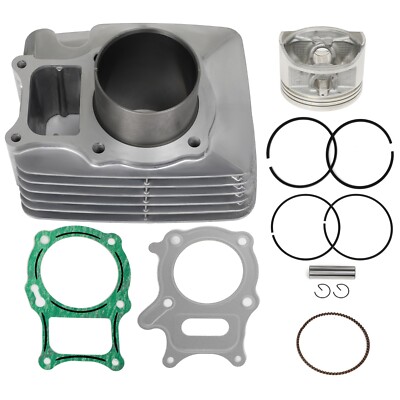 Complete Cylinder Piston Gasket Top End Rebuild Kit For Honda Recon 250 TRX250EX ATV (2001-2020)