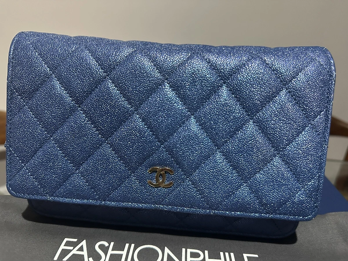 chanel wallet blue