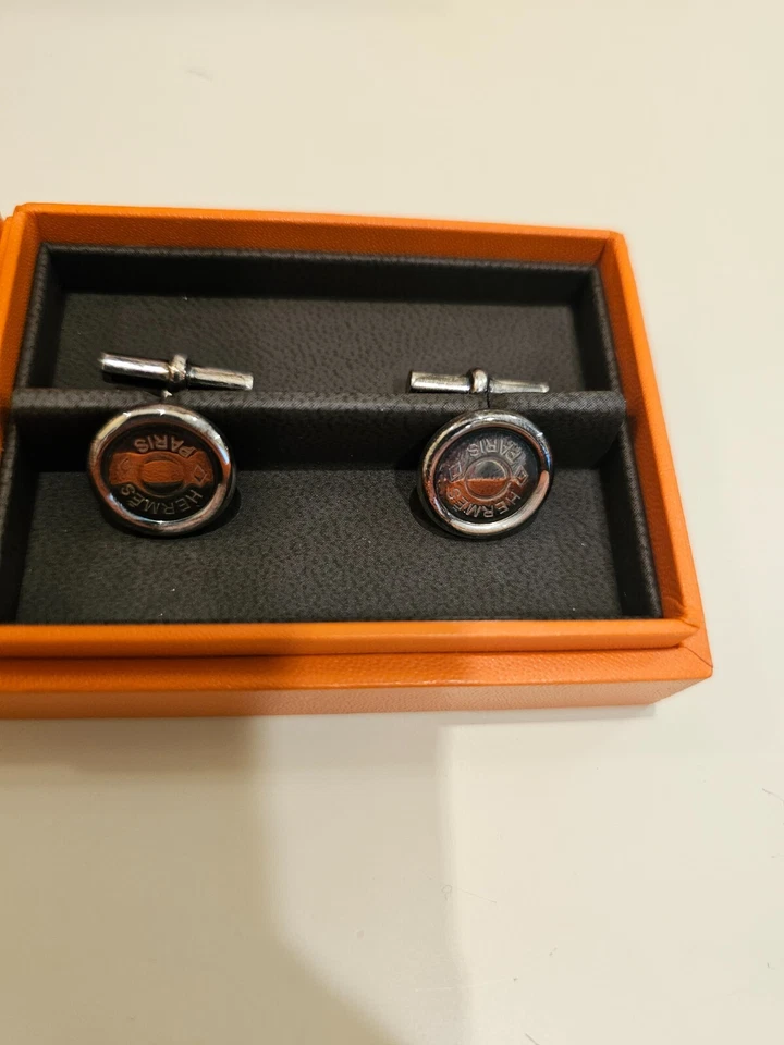 HERMES MANSCHETTENKNÖPFE SILBER HERREN VINTAGE! TOP ANGEBOT!!! - Bild 4 von 4