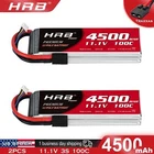 2pcs 11.1V 3S 4500mAh LiPo Battery for RC Traxxas Car Truck Racing Airplane FPV