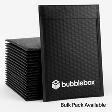 #0 Poly Bubble Mailers 6.5x10 Black Padded Shipping Envelopes for Small Business