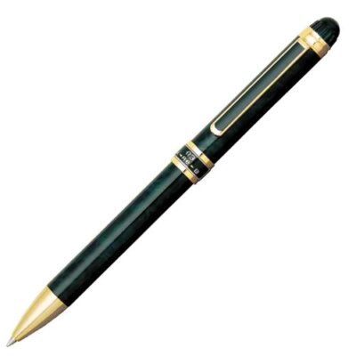 Platinum Multifunctional Pen Double 3 Action Green Marble MWB-3000RN#41 NEW