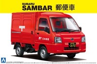 Subaru Sambar Japan Post Car Truck Lkw 1:24 Model Kit Bausatz Aoshima 007419