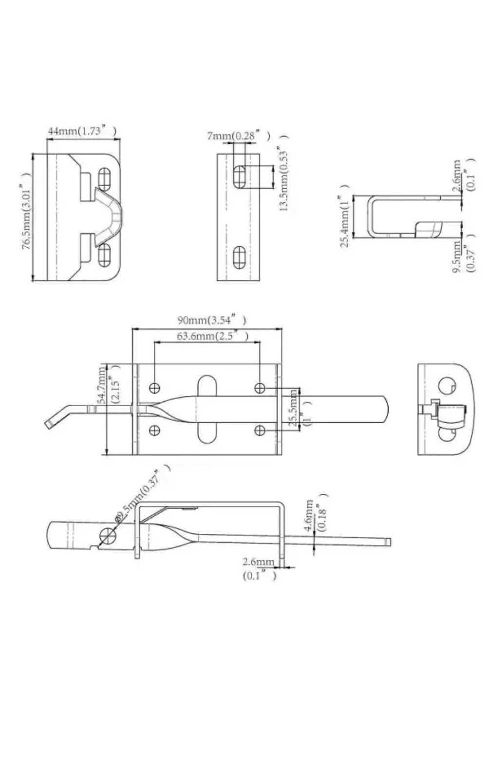 Everbilt Black Heavy Duty Gate Door Thumb Latch 20524 569074 eBay