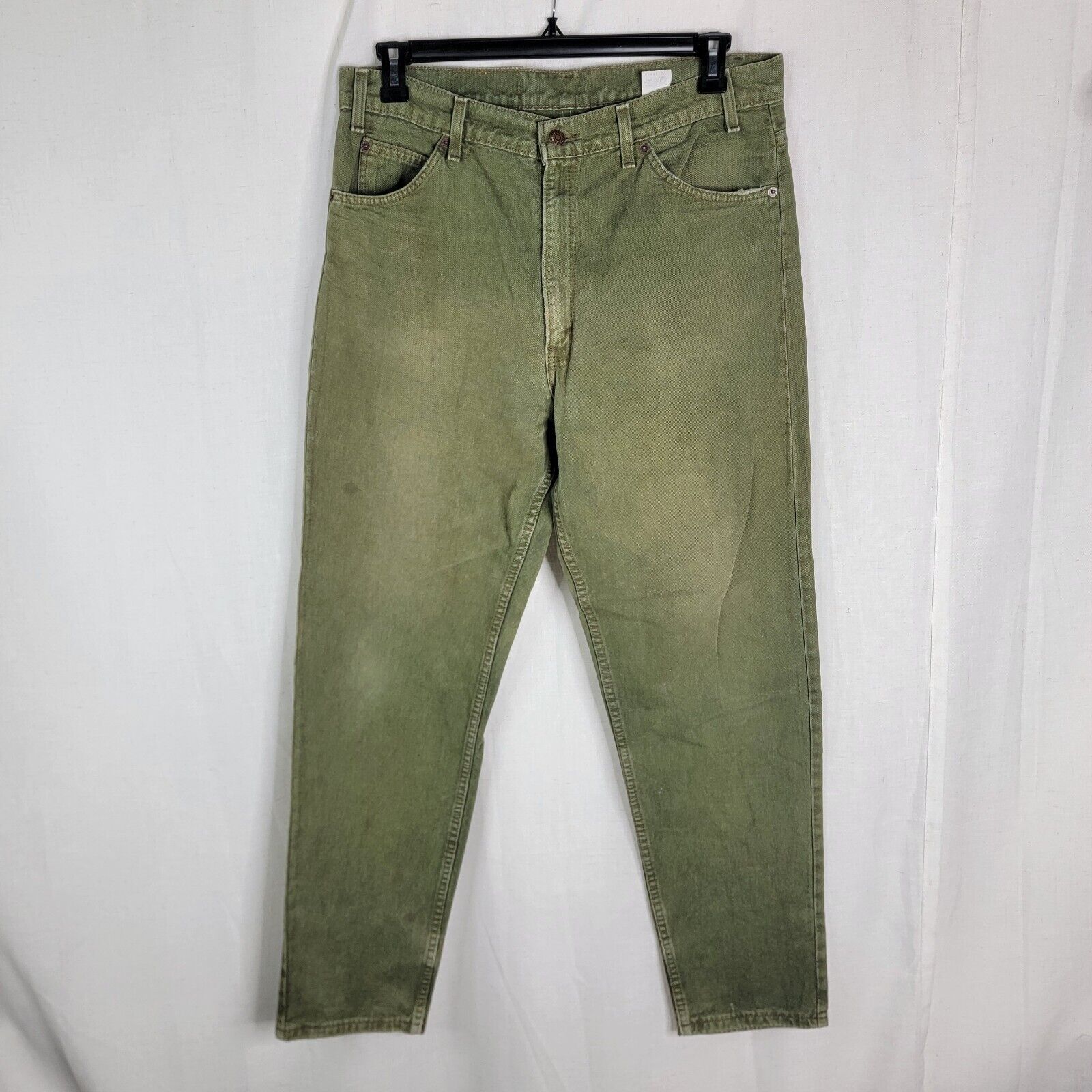 Levis Mens 36×32 Green 550 Tapered Leg Vintage Je… - image 1