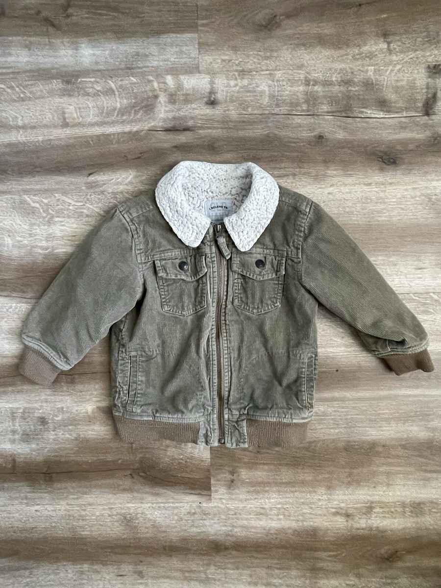 Old Navy Kids Corduroy Sherpa Lined Jacket 3T Toddler Fall Coat