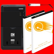 Long Endurance 2X 3920mAh Battery Universal Charger Stylus for LG Harmony M257
