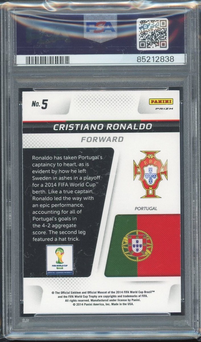 Cristiano Ronaldo 2014 Prizm WC プリズム版 2014 Panini Prizm Cristiano Ronaldo World Cup #161 Psa 10
