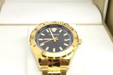 Versace Hellenyium black dial and gold tone watch