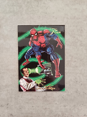 Spider-Man - 1994 MARVEL ANNUAL FLAIR CARD - 3 - WITH GREAT POWER -