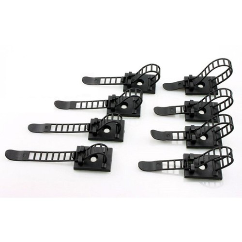 Verstellbare Nylon Kabel Klemme Clips Draht Schnur Halter Krawatten Organizer - Picture 2 of 13