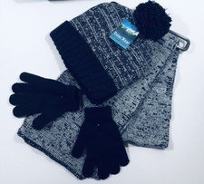 Hat Scarf Gloves Knitted 3pcs Unisex Child Set 7 Winter Knit Warm Beanie Polar