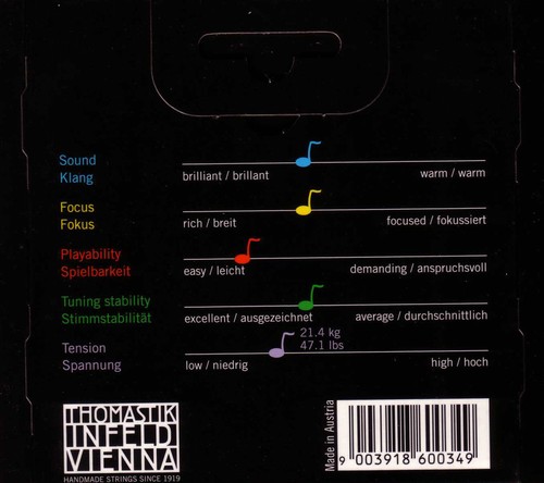 Thomastik Dominant Violin String Set 4/4 Med Tension, For Mid-Adv LVL, Max10%Off - Picture 3 of 5