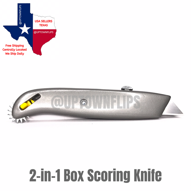 2in1 Make a Box Resizer Scorer Cutter Utility Knife Scoring Wheel