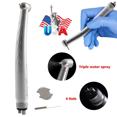 NSK Style Dental (LED Light) High Speed Turbine Handpiece Push Button 4 Holes - Picture 23 of 78
