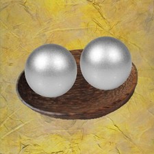 Qi Gong Kugeln silberfarben Klangkugeln silber metallic Glanz Massage Meditation