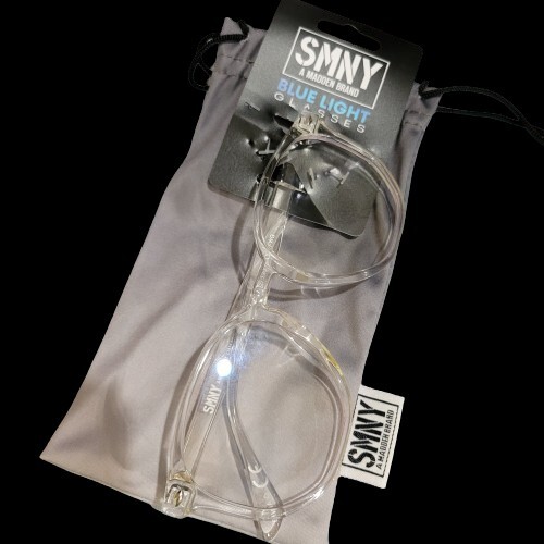 Steve Madden SMNY Blue Light Blocking Geometric Unisex Glasses with Case-image