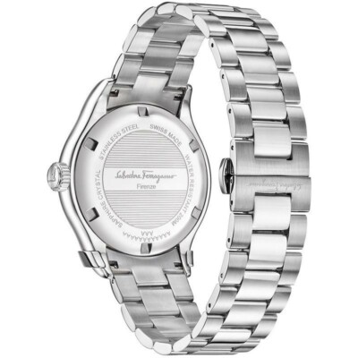$1495 SALVATORE FERRAGAMO Men's BLACK 43mm Dial 200m Swiss $1495 SALVATORE FERRAGAMO Men's BLACK 43mm Dial 200m Swiss
