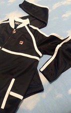 Vintage re-edition 80's FILA white line jacket size 48-S/M circa made China RARE